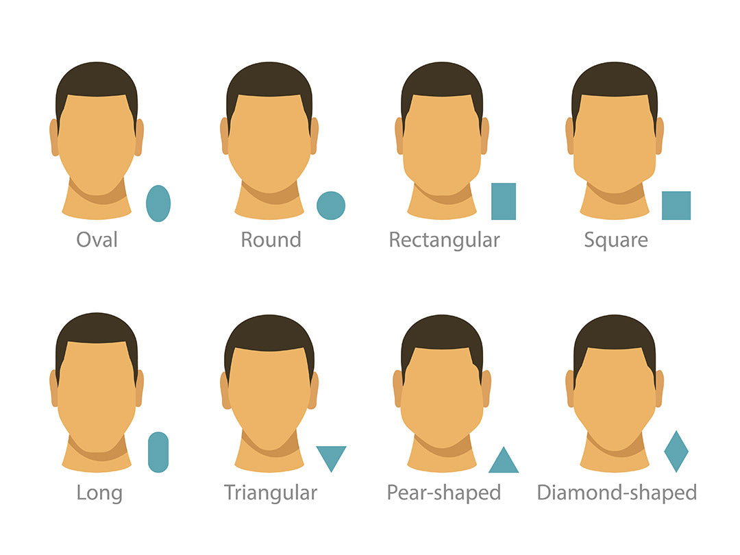 Hairstyles for men with a triangular or round face shape